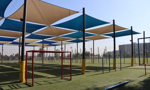 sistema de sombras instalaciones academias cpv peñalolen